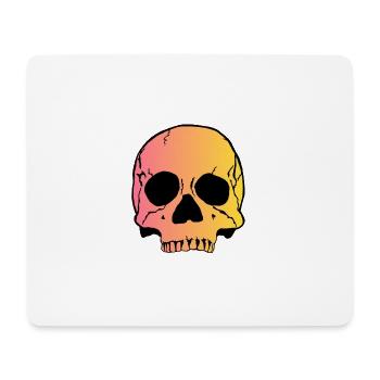 Skull 1 - Mousepad (Querformat) - Weiß - Vorne