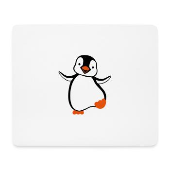 manchot - Tapis de souris (format paysage) - blanc - Devant