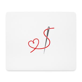 I love sewing - Mouse Pad (horizontal) - white - Front