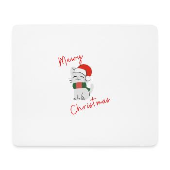 Mewy Christmas - Mousepad (Querformat) - Weiß - Vorne