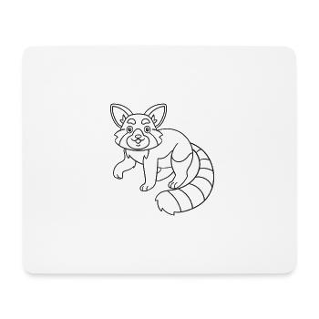 Roter Panda, Geschenk, Geschenkidee - Mousepad (Querformat) - Weiß - Vorne