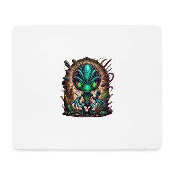Garçon extraterrestre - Tapis de souris (format paysage) - blanc - Devant