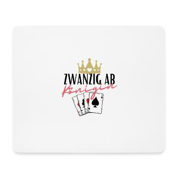 Vingt de Queen - Tapis de souris (format paysage) - blanc - Devant