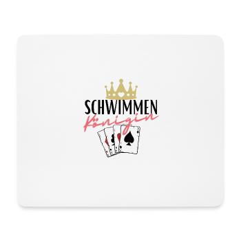 Schwimmen Königin - Mousepad (Querformat) - Weiß - Vorne