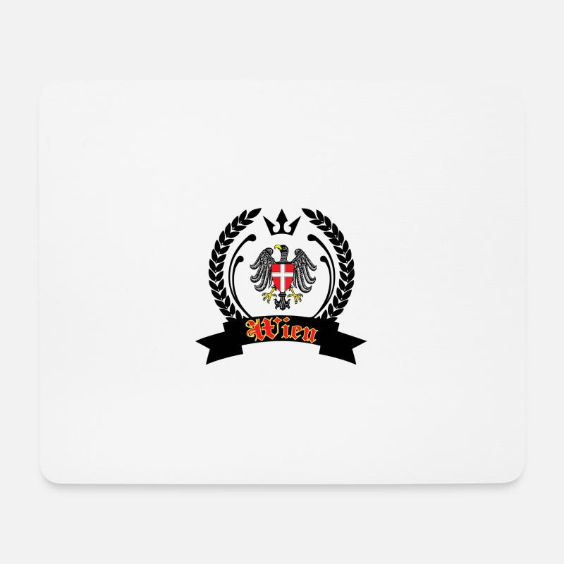 Wien Wappen - Mousepad (Querformat) - Weiß