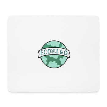 Eco Nicht Ego Ecofriendly und Aktivist Geschenk - Mousepad (Querformat) - Weiß - Vorne