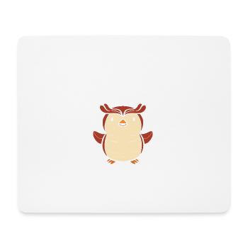 Eule du tust. Freundliche Person Geschenk - Mousepad (Querformat) - Weiß - Vorne