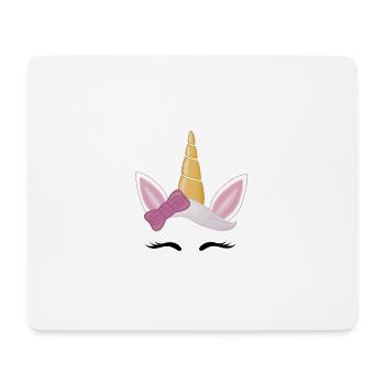 Einhorn - Mousepad (Querformat) - Weiß - Vorne