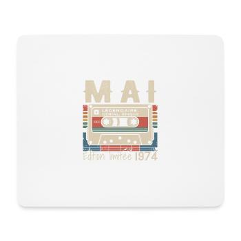 Mai 1974 - Tapis de souris (format paysage) - blanc - Devant