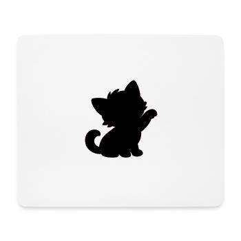 cat - Mousepad (Querformat) - Weiß - Vorne
