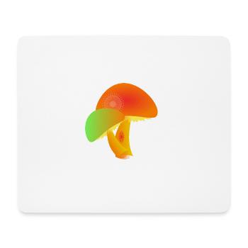 Pilze - Mousepad (Querformat) - Weiß - Vorne