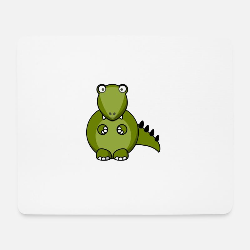 Dino - Mousepad (Querformat) - Weiß