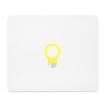 light bulb - Mouse Pad (horizontal) - white - Front
