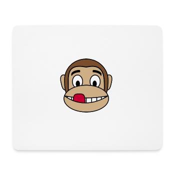 Cool langue singe - Tapis de souris (format paysage) - blanc - Devant