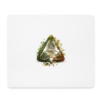 Keltischer Knoten Natur Celtic Knot Nature - Mousepad (Querformat) - Weiß - Vorne