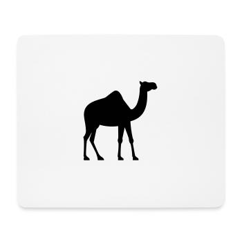 Chameau - Tapis de souris (format paysage) - blanc - Devant