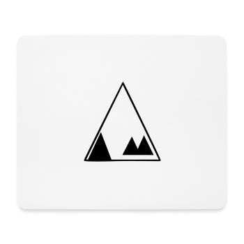 tente de camping - Tapis de souris (format paysage) - blanc - Devant