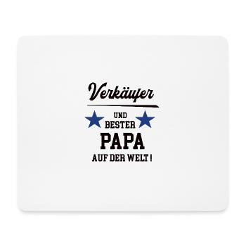 Papa Verkäufer Einzelhandel Verkauf Händler - Mousepad (Querformat) - Weiß - Vorne