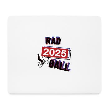 Radball Spielerin Team Turnier Mannschaft 2025 - Mousepad (Querformat) - Weiß - Vorne