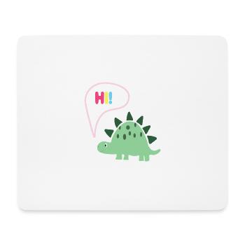 Hi Dino - Gift Idea - Children's Fashion - Mouse Pad (horizontal) - white - Front