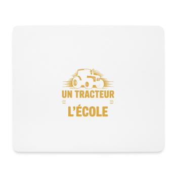 Geboren, um einen Traktor zu fahren, gezwungen, zum Eco zu fahren - Mousepad (Querformat) - Weiß - Vorne
