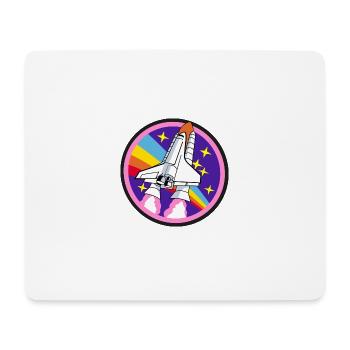 Navette spatiale - Tapis de souris (format paysage) - blanc - Devant
