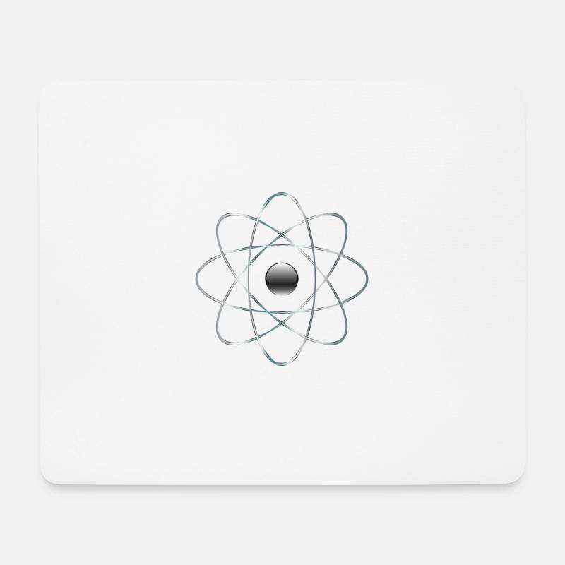 Atom - Mousepad (Querformat) - Weiß