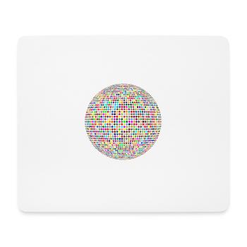 boule disco - Tapis de souris (format paysage) - blanc - Devant