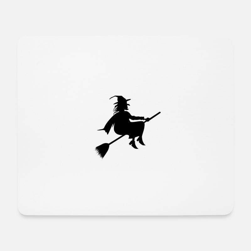 Hexe - Mousepad (Querformat) - Weiß
