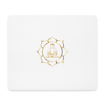 Buddha Meditation Wellness Relax als Geschenk - Mousepad (Querformat) - Weiß - Vorne