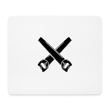 Säge Pocket Tischler Zimmerer - Mousepad (Querformat) - Weiß - Vorne