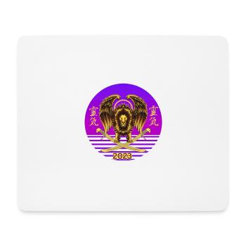 Golden Guardian Lion - Mouse Pad (horizontal) - white - Front