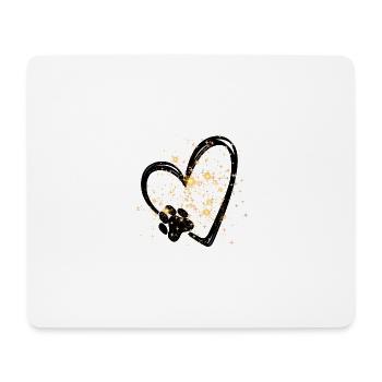 Chien Personne Chien Amoureux des chiens - Tapis de souris (format paysage) - blanc - Devant