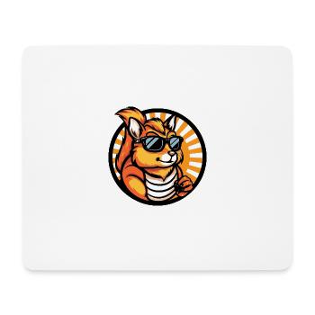 Squirrel Comic Cool Summer - Mouse Pad (horizontal) - white - Front