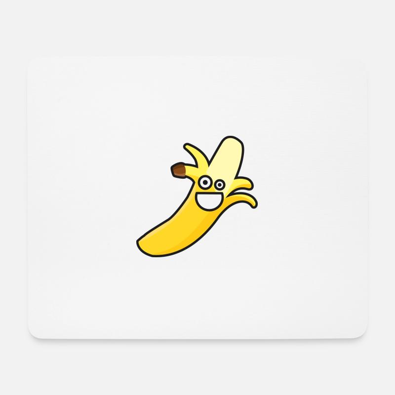 Banane - Mousepad (Querformat) - Weiß