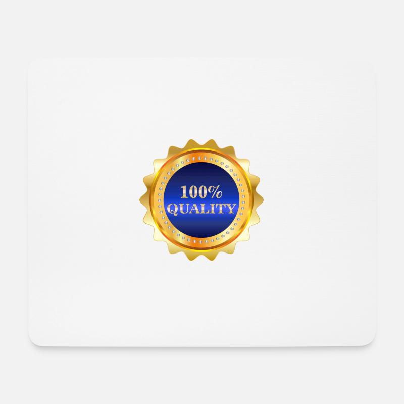 100% Quality - Mouse Pad (horizontal) - white