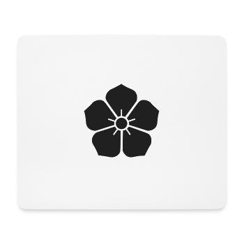 Blume Symbol - Mousepad (Querformat) - Weiß - Vorne