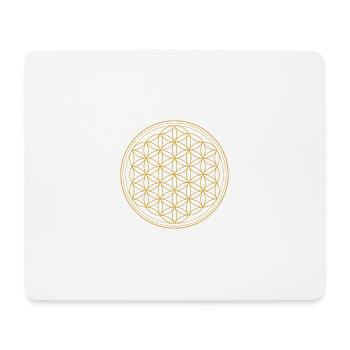 Blume des Lebens - Mousepad (Querformat) - Weiß - Vorne