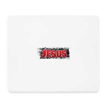 Jesus de - Mousepad (Querformat) - Weiß - Vorne