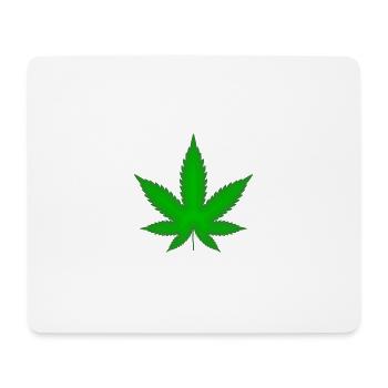 Marijuana leaf - Mouse Pad (horizontal) - white - Front