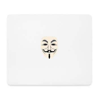 Anonymous Maske - Mousepad (Querformat) - Weiß - Vorne