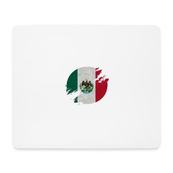 Mexico Circle / Flag Gift - Mouse Pad (horizontal) - white - Front