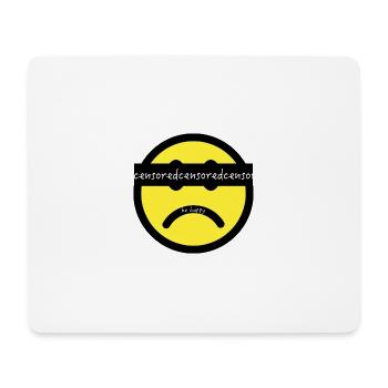 smiley - Tapis de souris (format paysage) - blanc - Devant