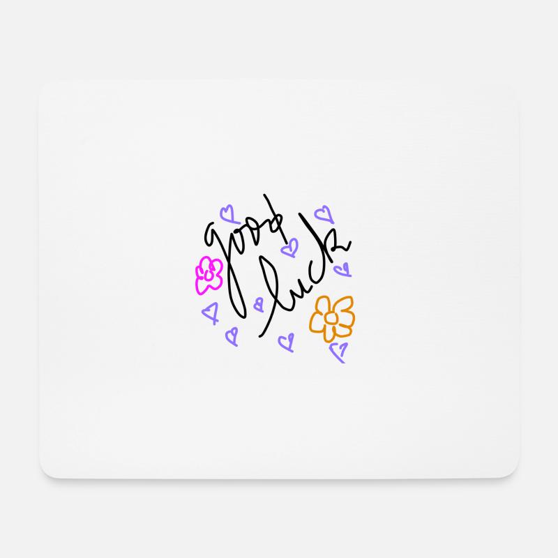 Viel Glück - Mousepad (Querformat) - Weiß