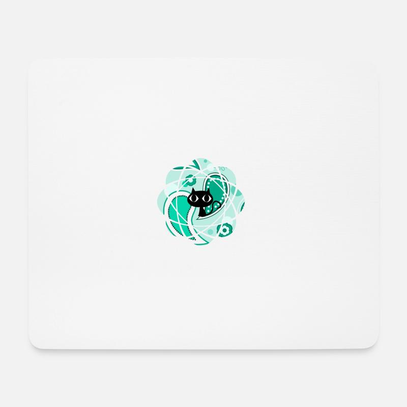 Katze - Mousepad (Querformat) - Weiß