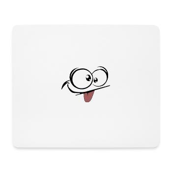 Gesicht 1 - Mousepad (Querformat) - Weiß - Vorne