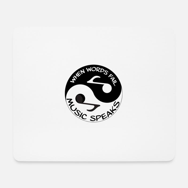 Yin Yang - Mousepad (Querformat) - Weiß