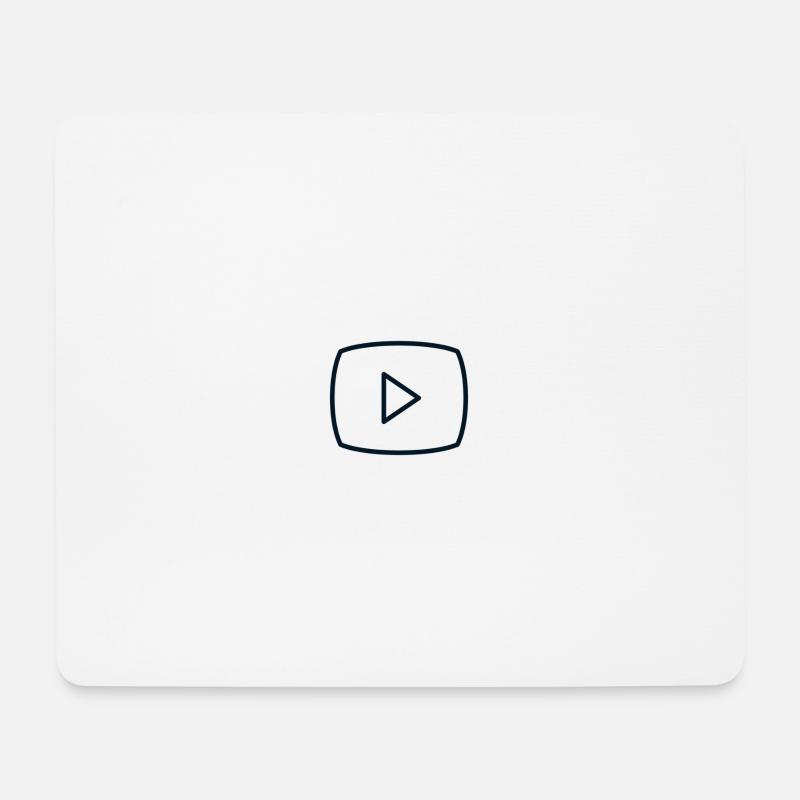 Youtuber - Mousepad (Querformat) - Weiß