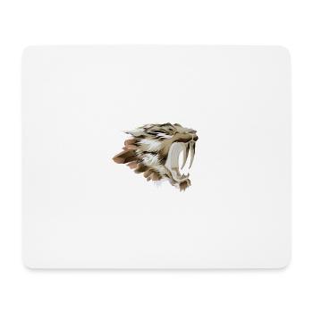 Saber-toothed tiger Saber-toothed big cat - Mouse Pad (horizontal) - white - Front