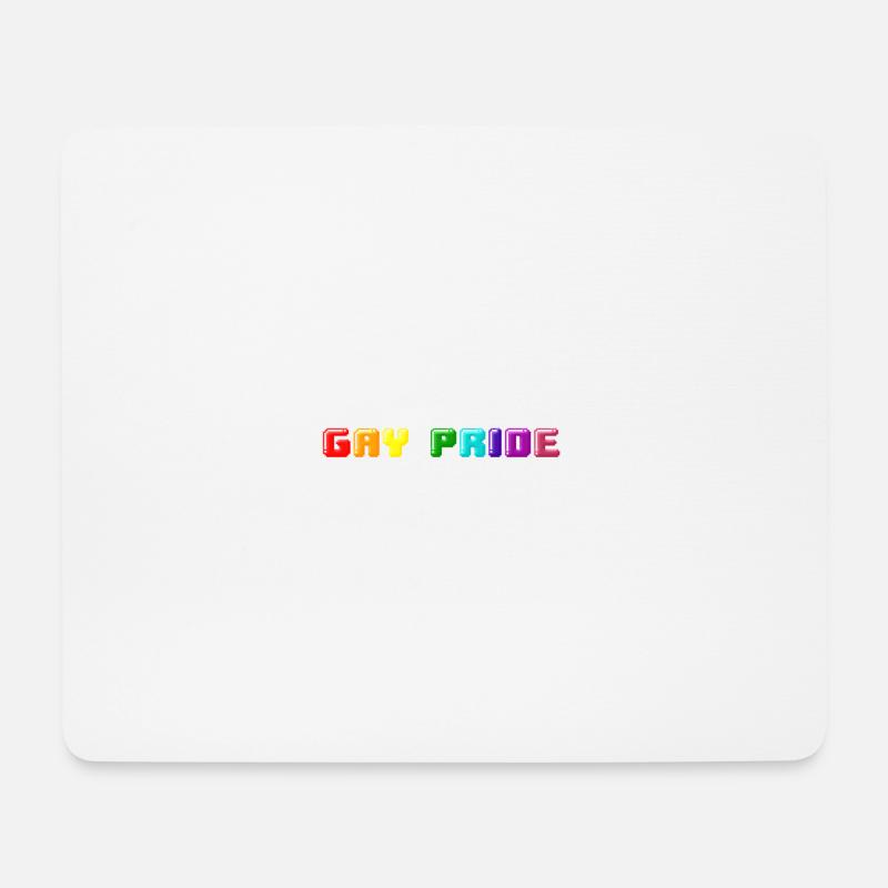 Gay Pride - Mousepad (Querformat) - Weiß
